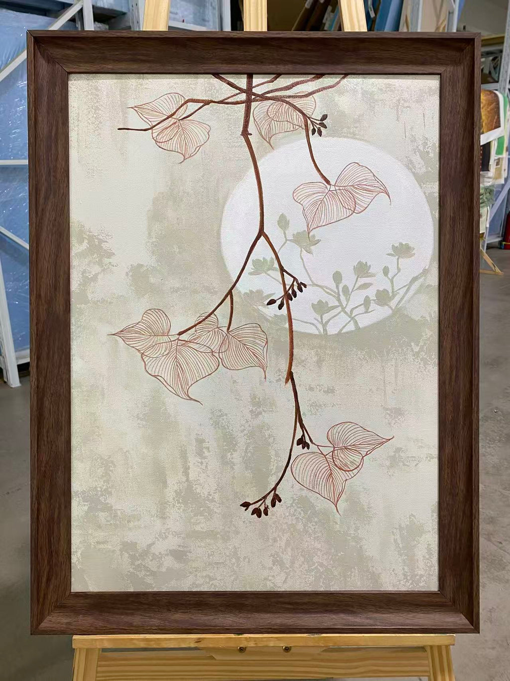 Leaves before the Moon