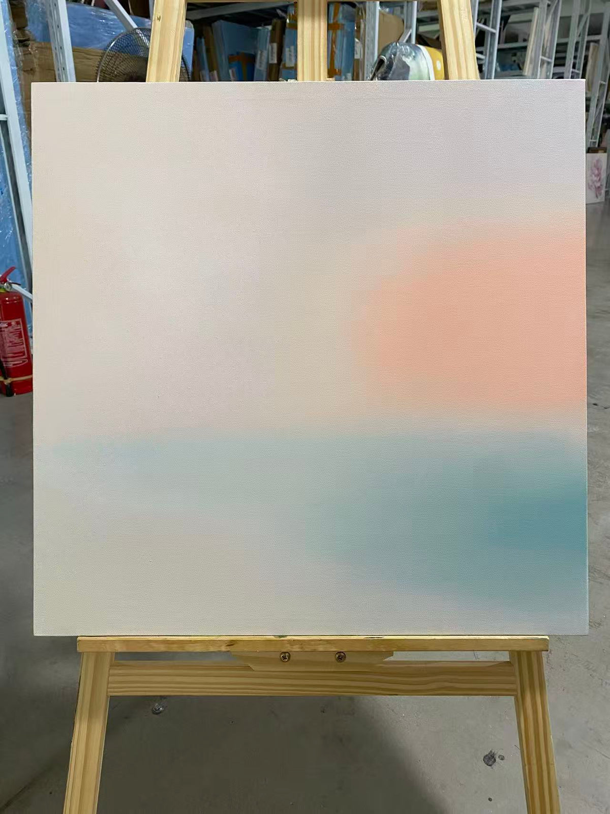 Coral Glow in the Mist