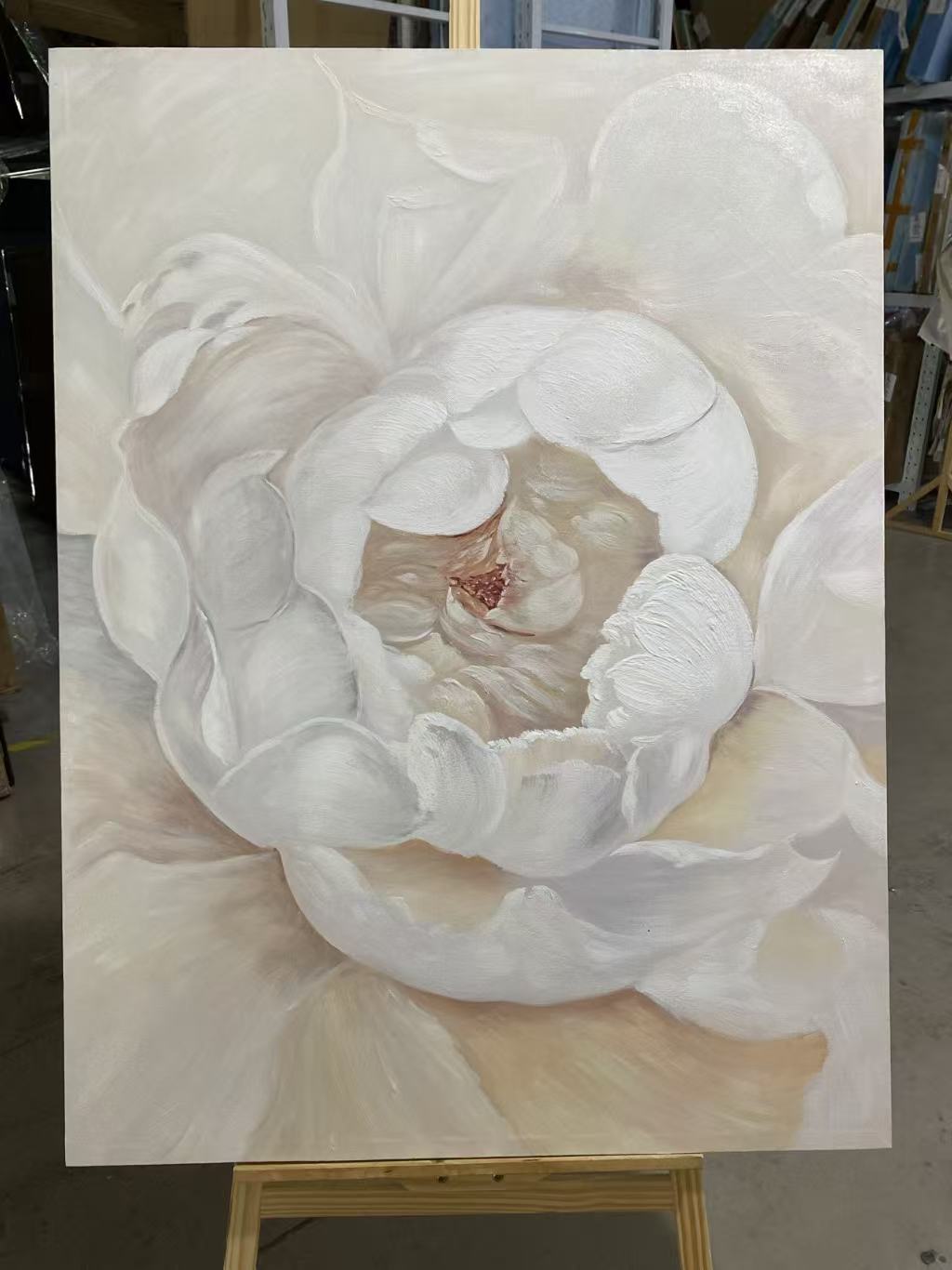 Ivory Peony Bloom