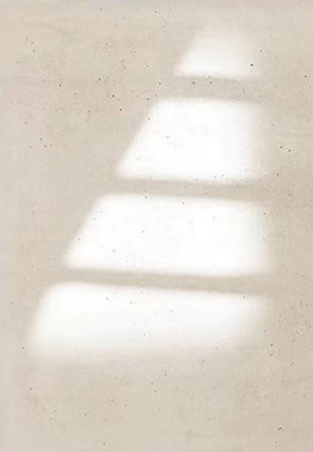 Steps of soft window light on a linen-beige wall