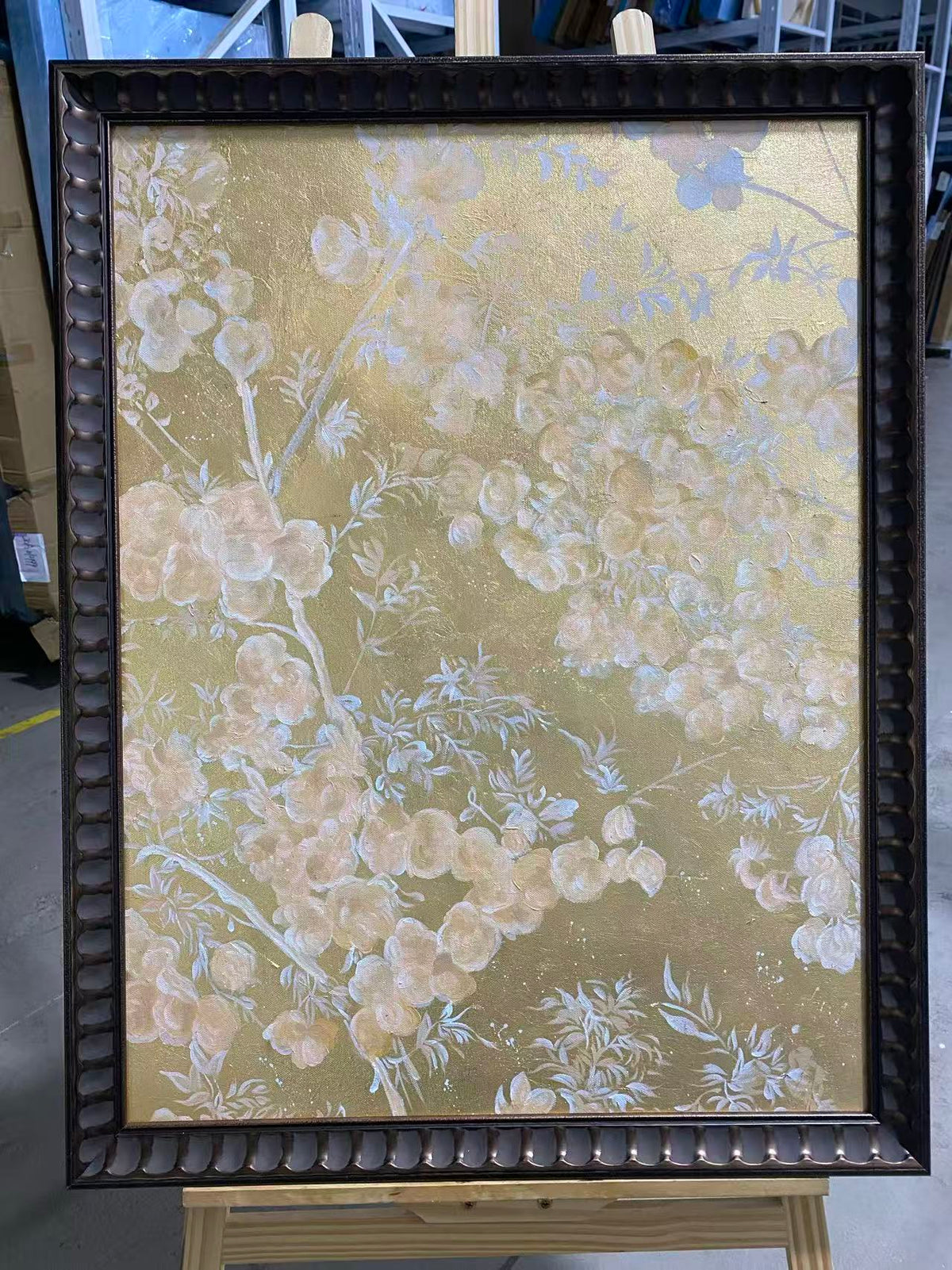 Blossoms on Gold Leaf