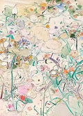 A dense tangle of pastel flowers and green stems