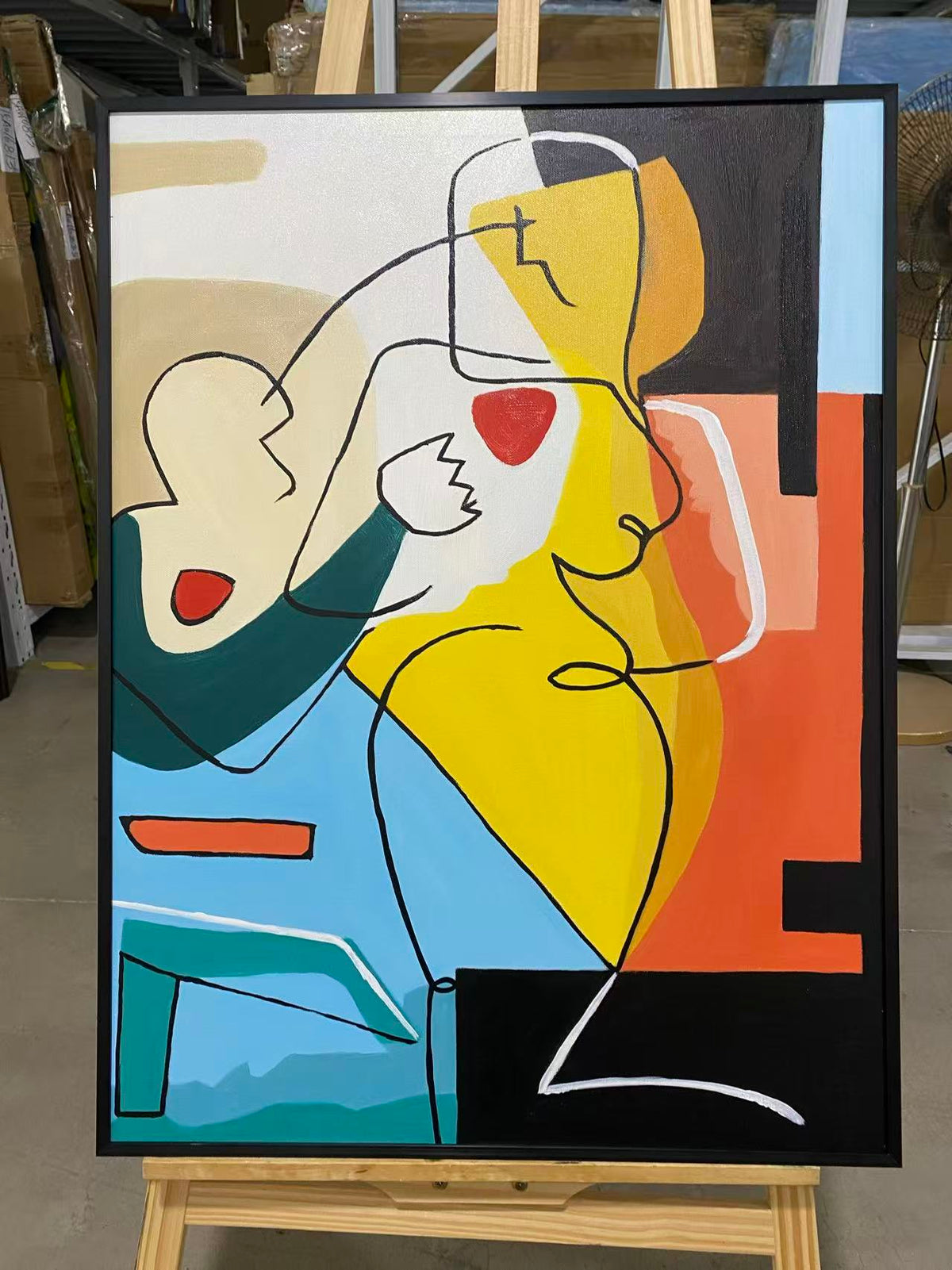 Line Faces in Colour