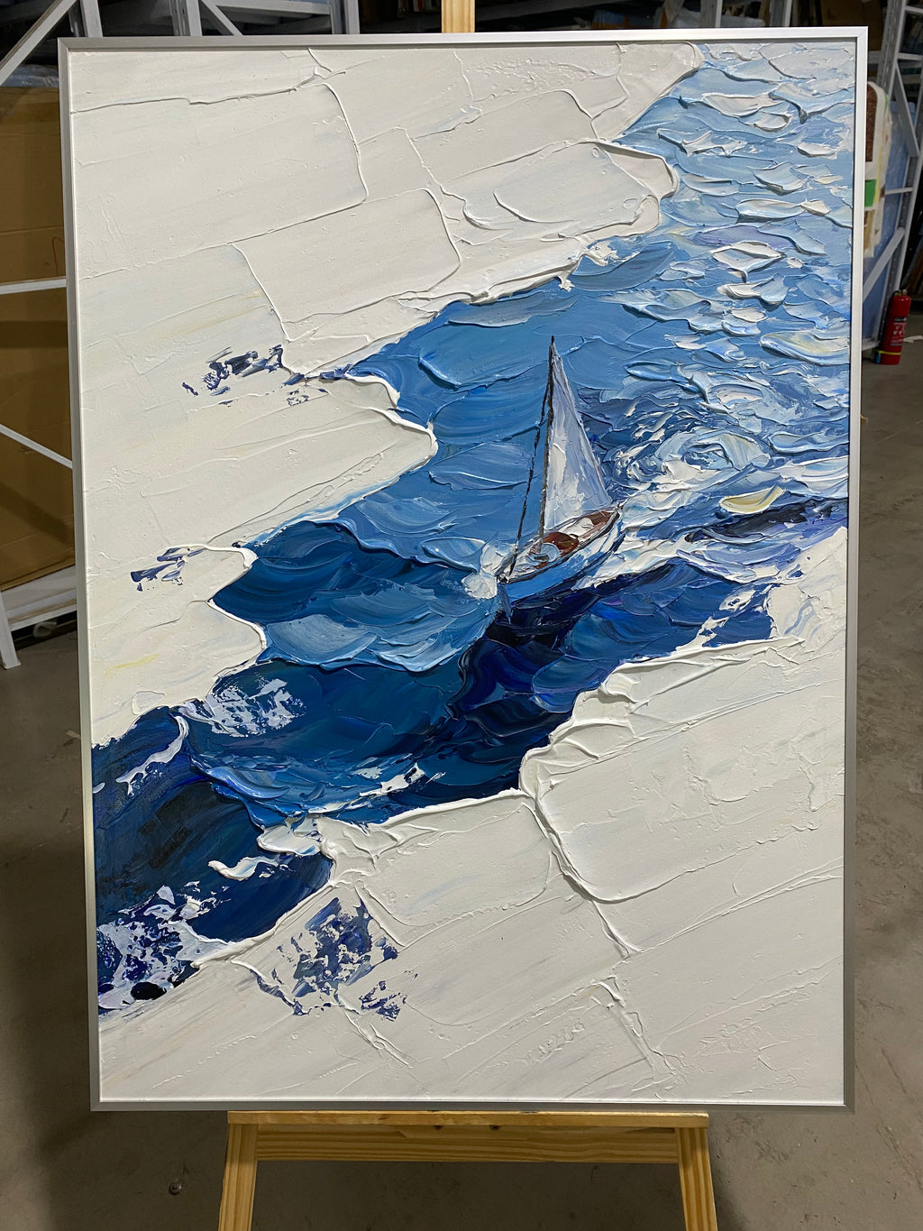 Little Sail on Blue Water