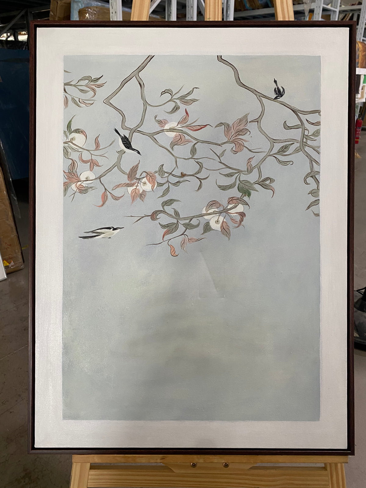 Trailing Blossoms on Celadon