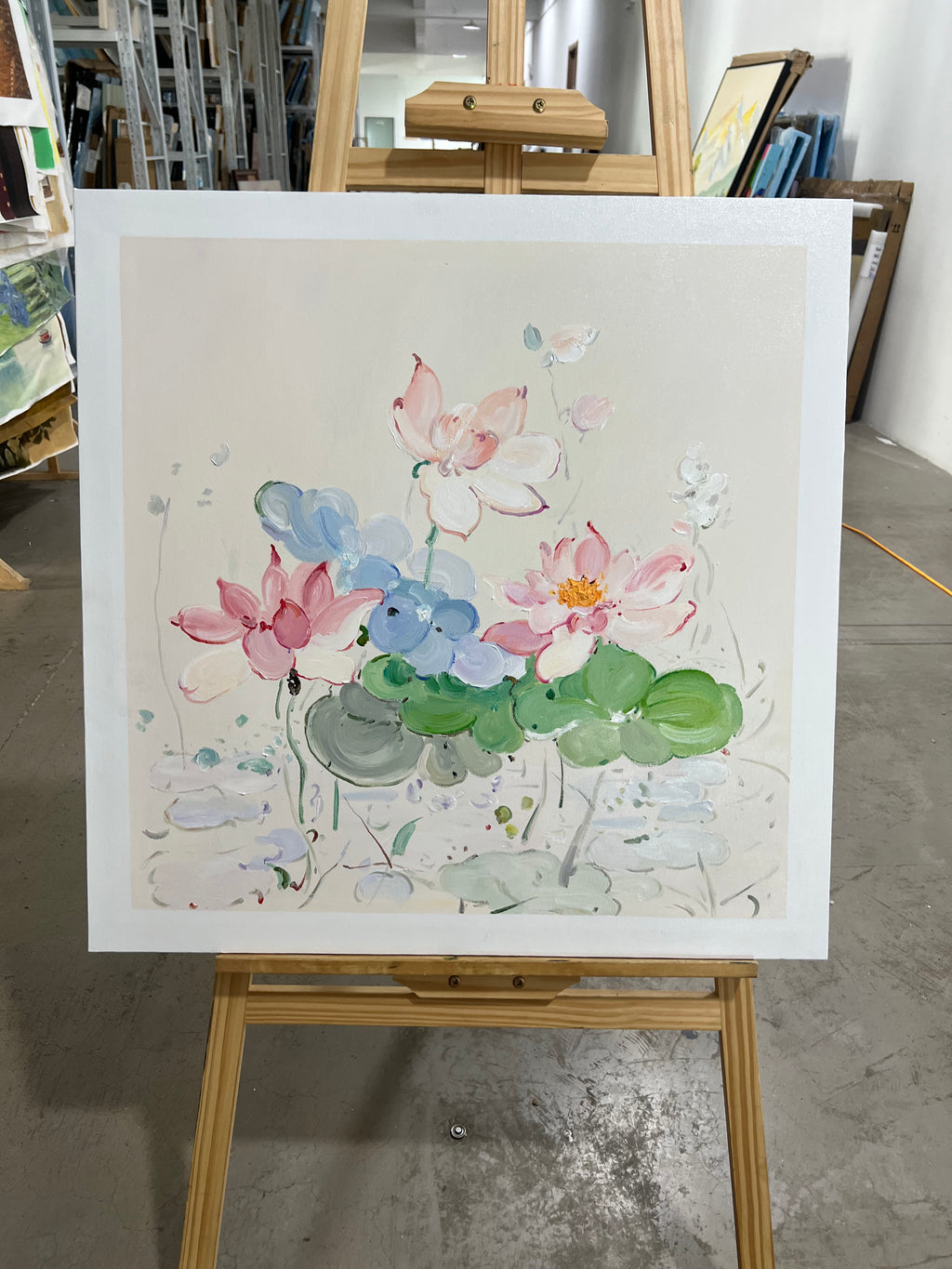 Lotus in Pastel Washes