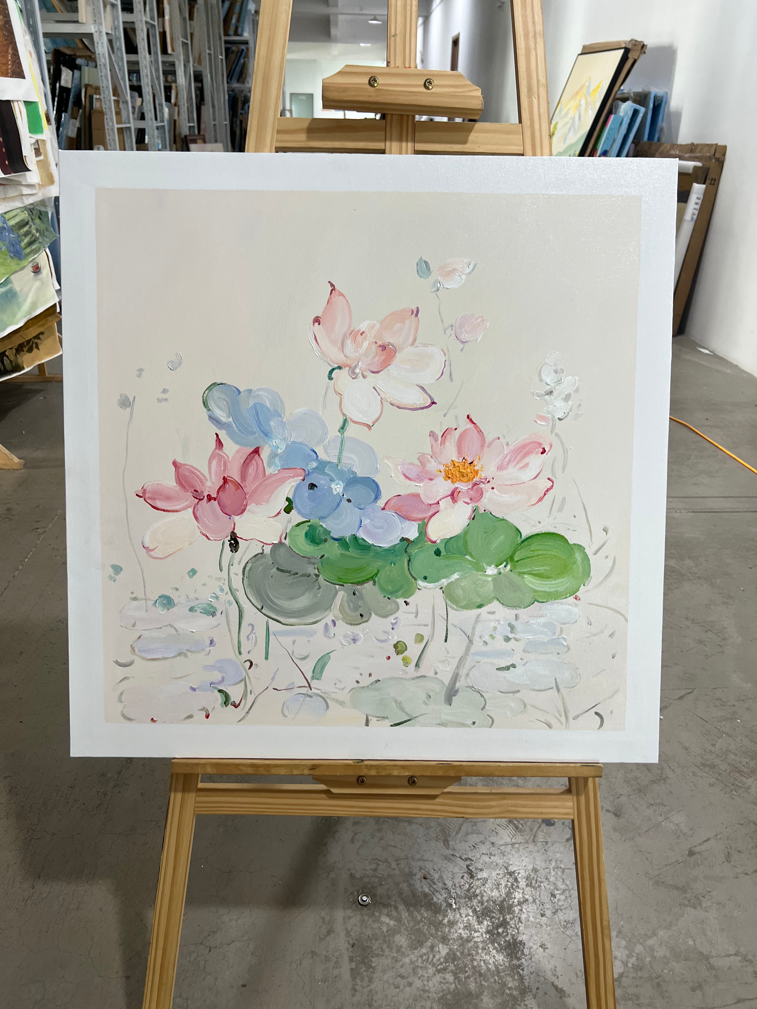 Lotus in Pastel Washes