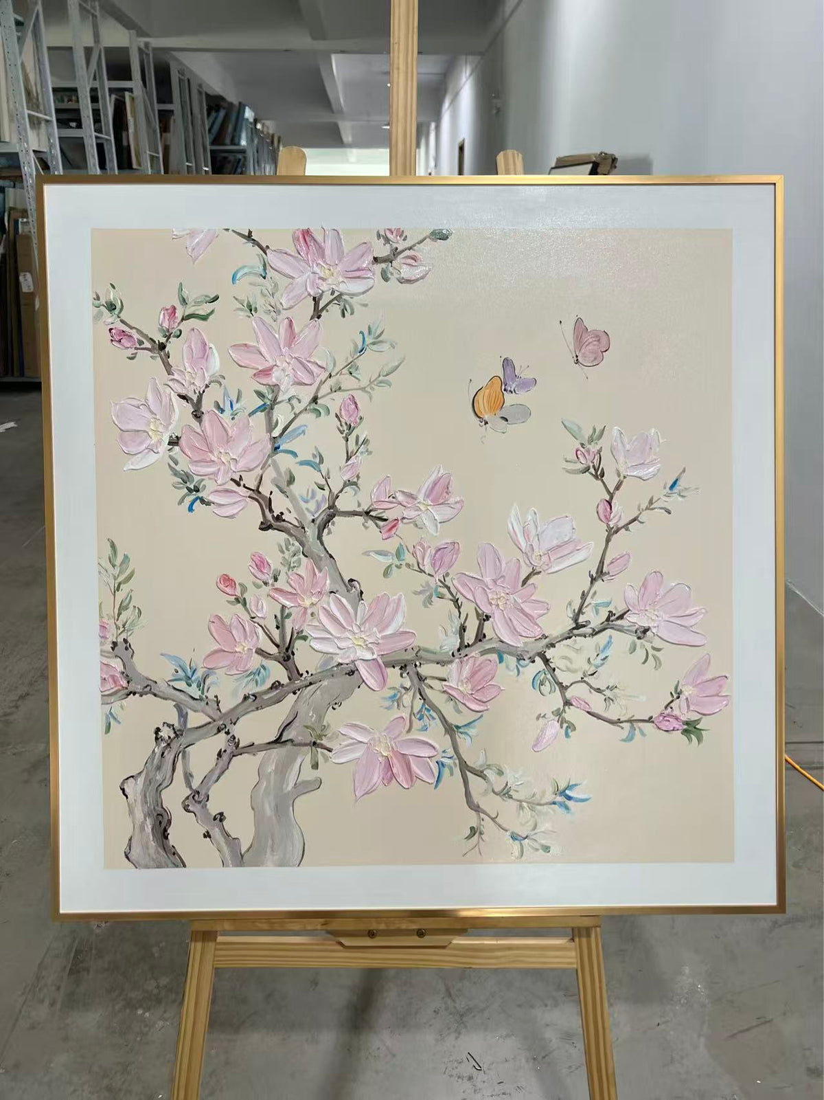 Magnolia and Butterflies