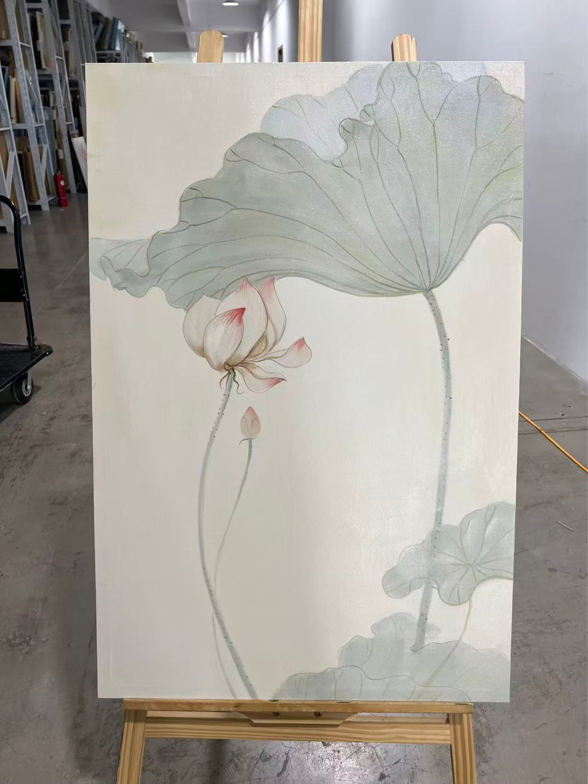 Lotus Leaf in Mist