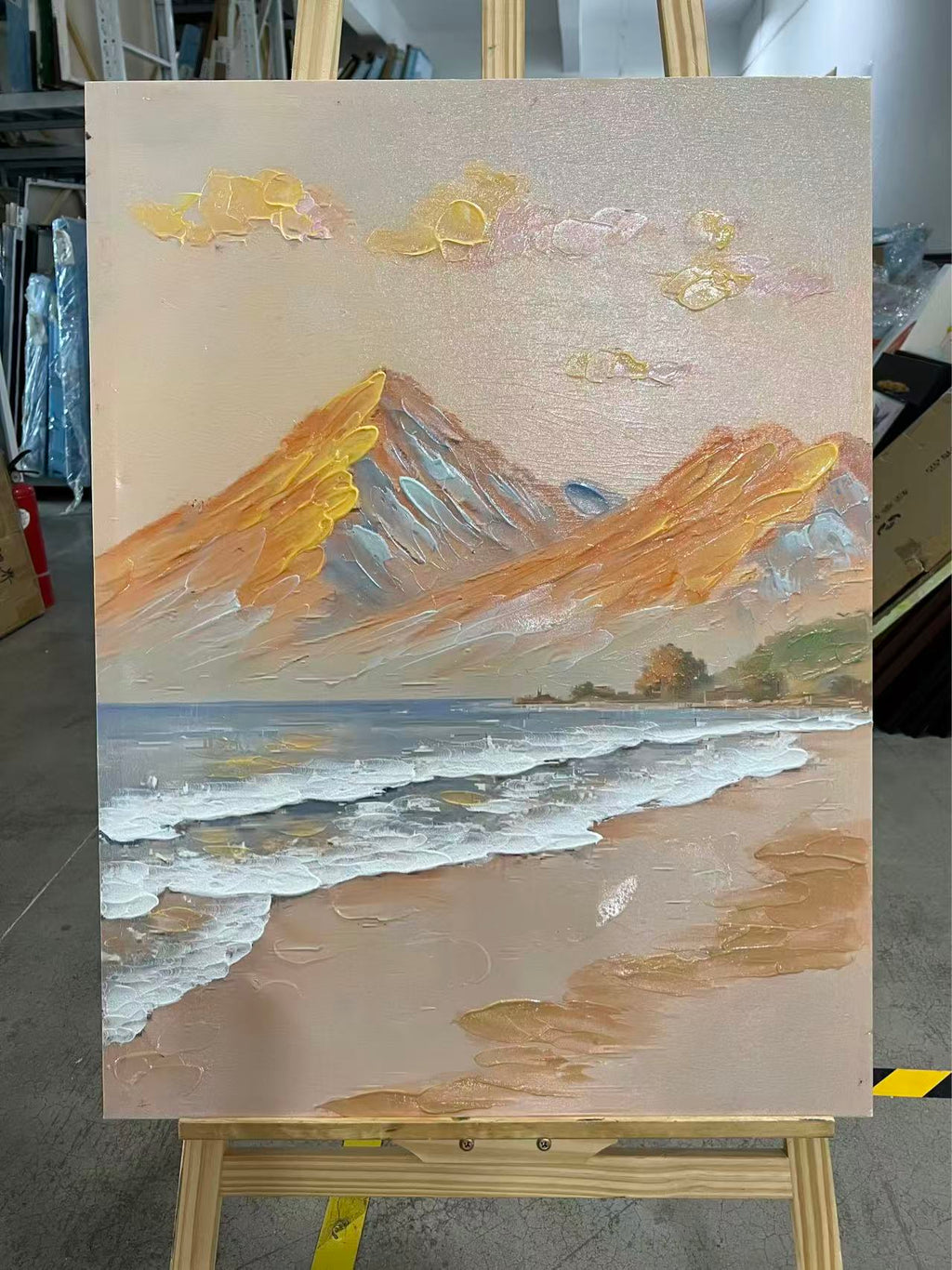 Peach Peaks by the Shore