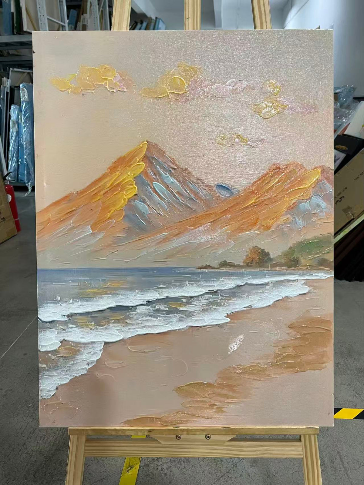 Peach Peaks by the Shore