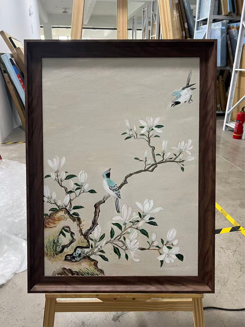 Bird and White Magnolia
