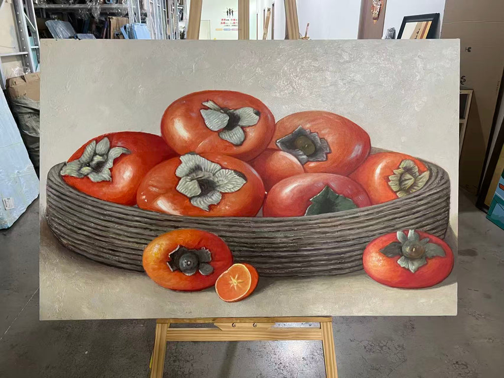 Persimmons in a Basket