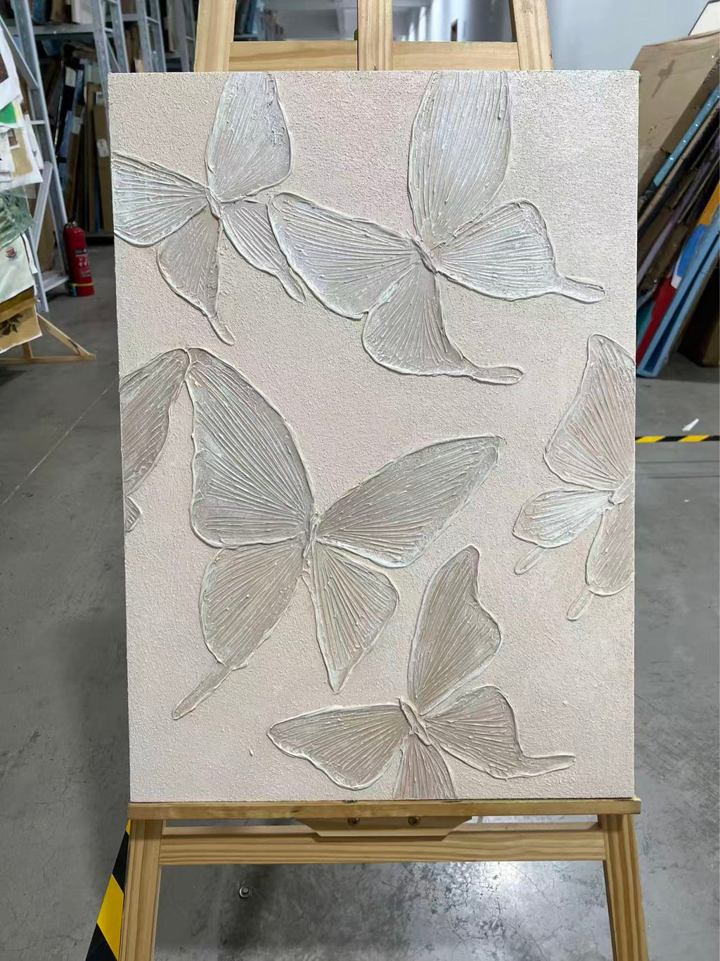 Ivory Butterflies in Relief