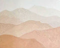 Soft rolling blush and cream hills in smooth sculpted texture