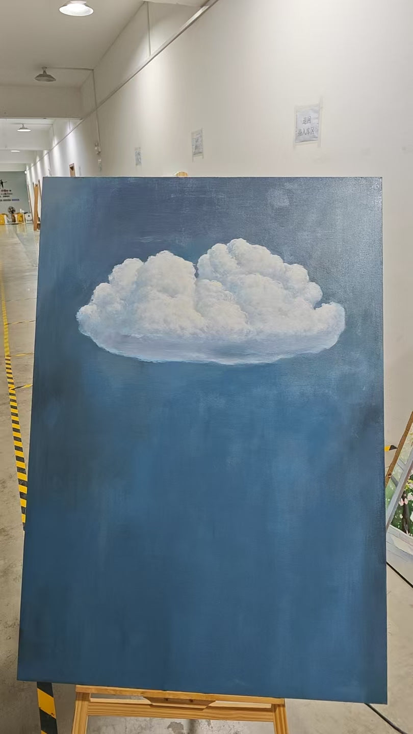 Lone Cloud at Night