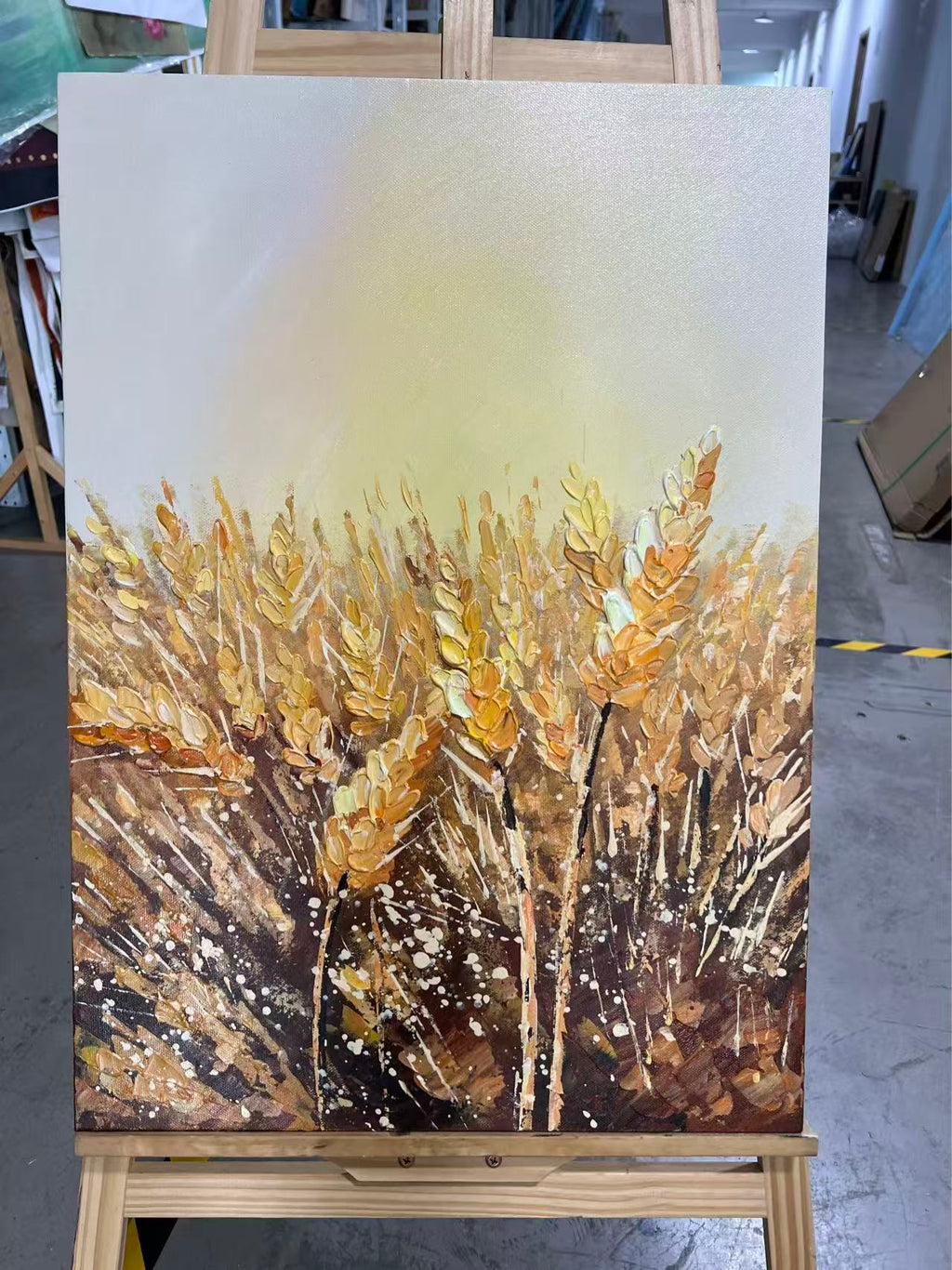 Golden Wheat at Dusk