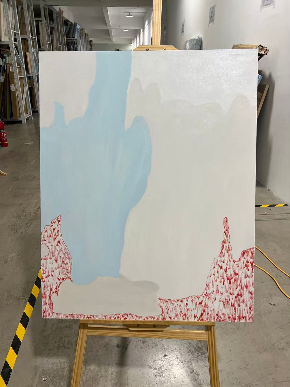 Pale Blue Silhouette