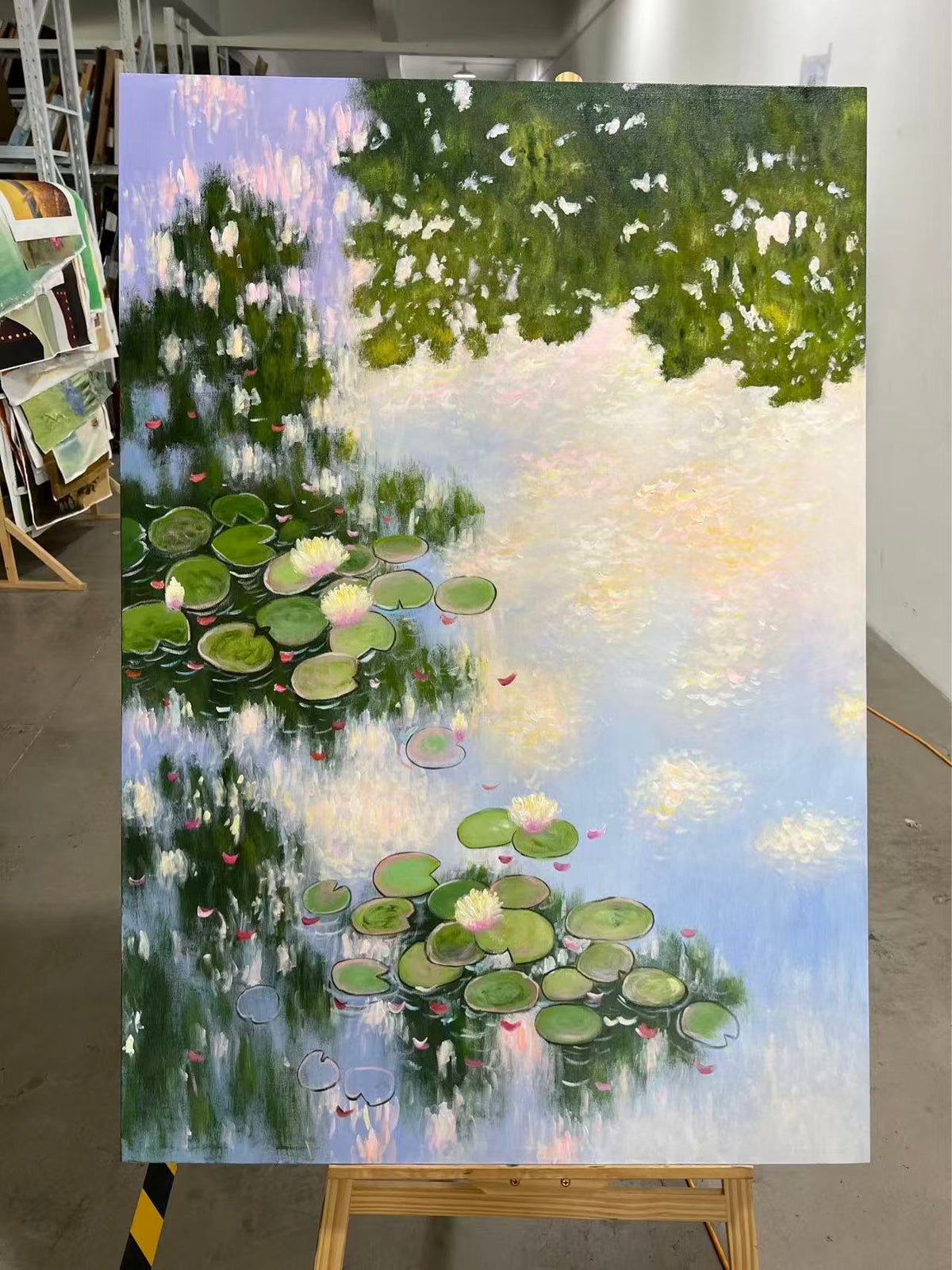 Lily Pads and Reflected Sky