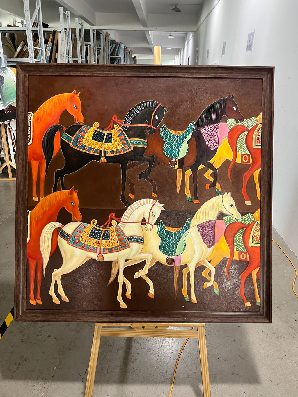 Procession of Saddled Horses