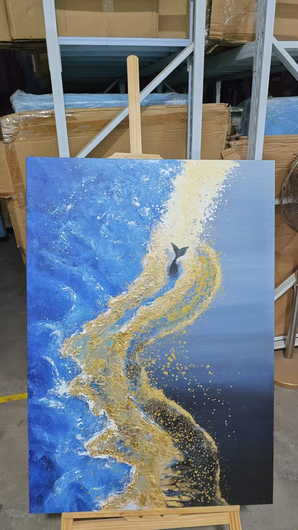 Whale Tail on the Gold Shore