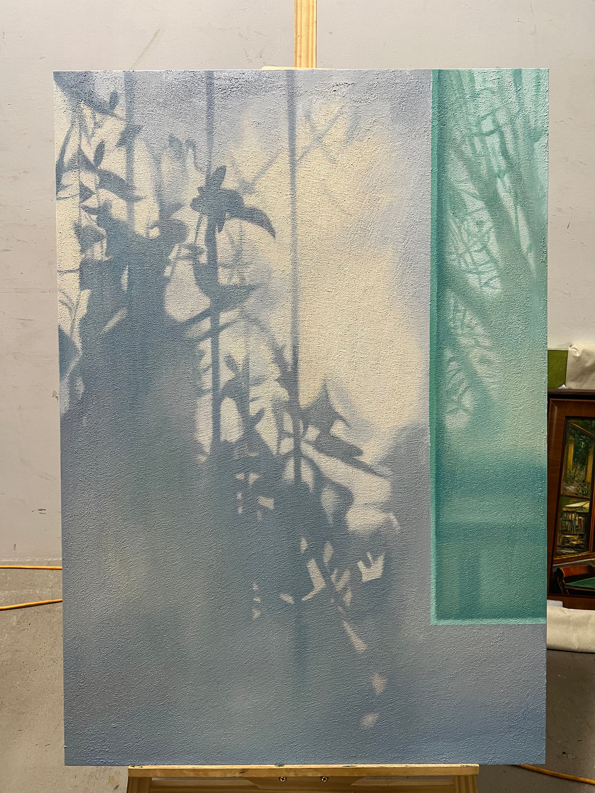 Fern Shadows in Blue Haze