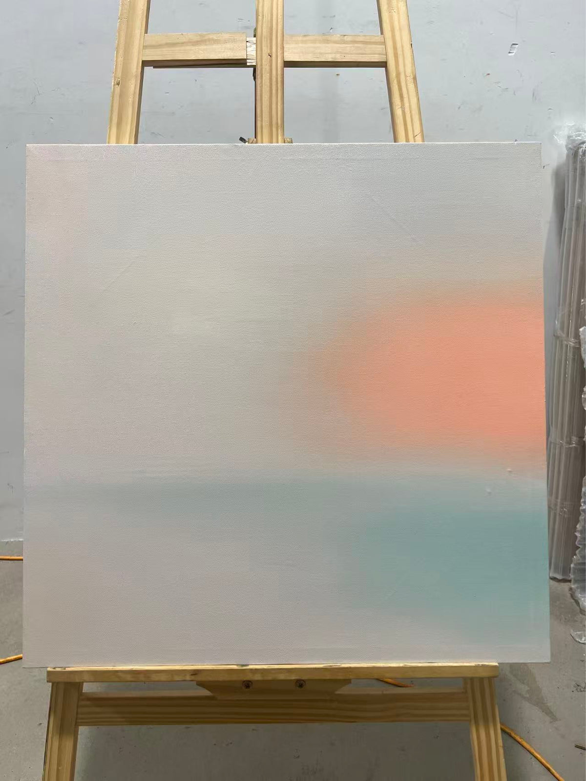 Coral Sun in the Haze