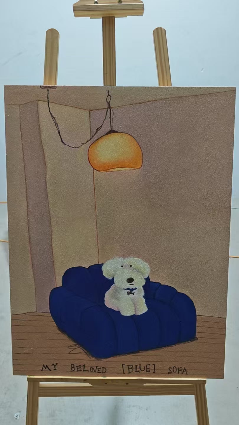 My Beloved Blue Sofa