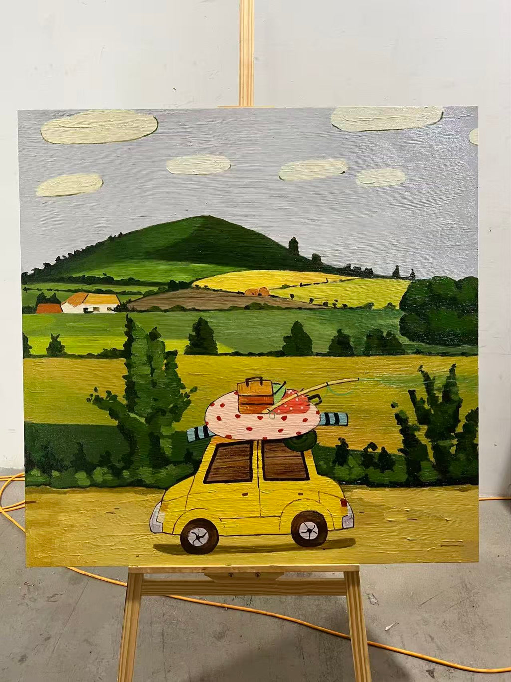 Yellow Car Road Trip
