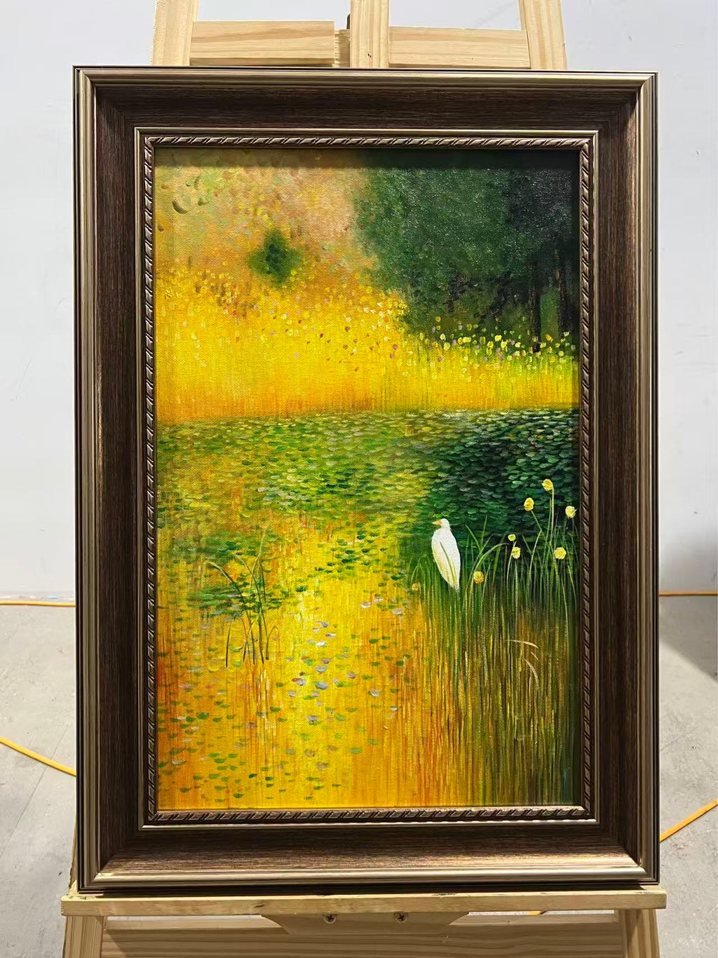 Egret in the Golden Marsh