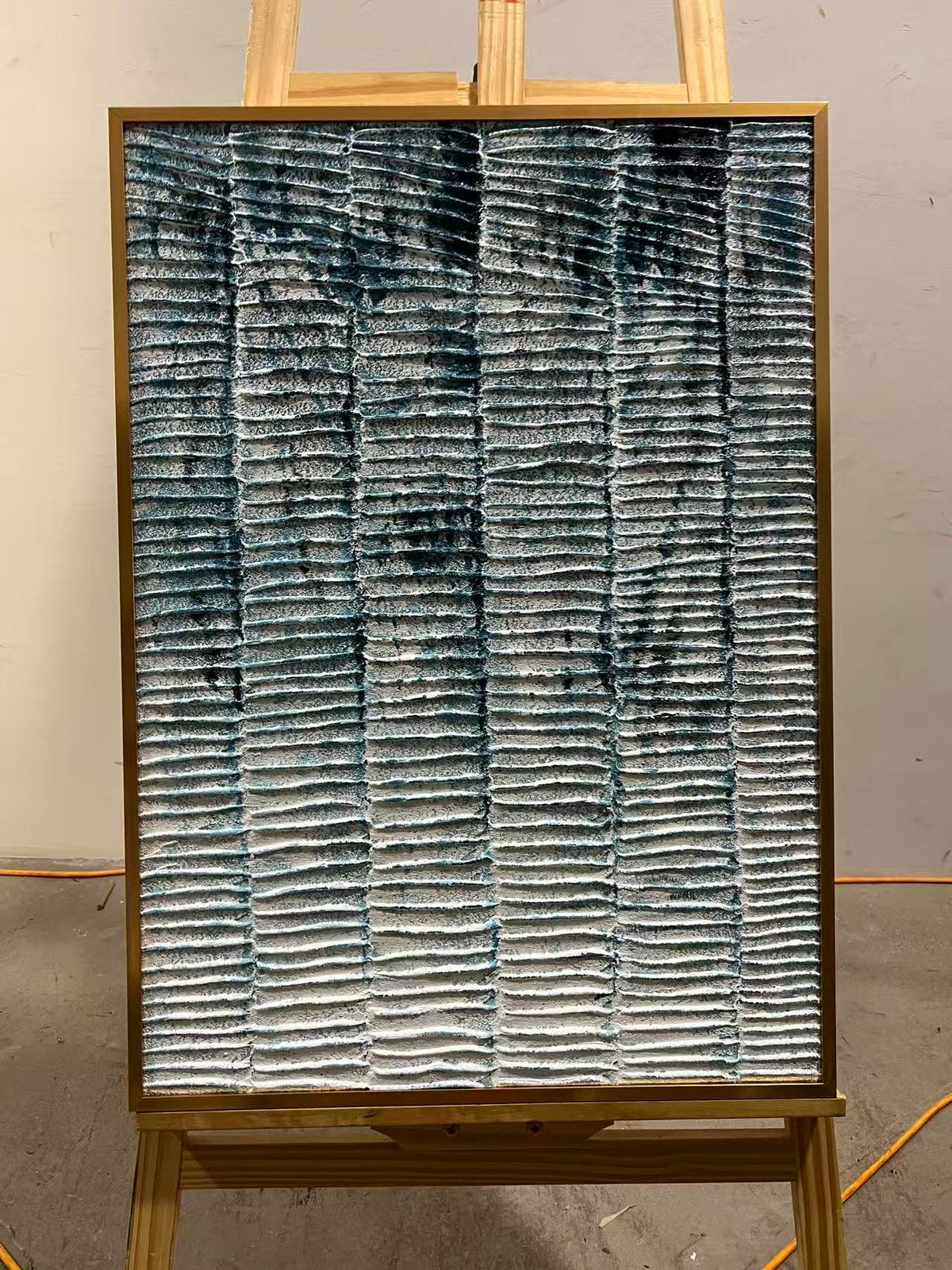 Blue Ripple Lines