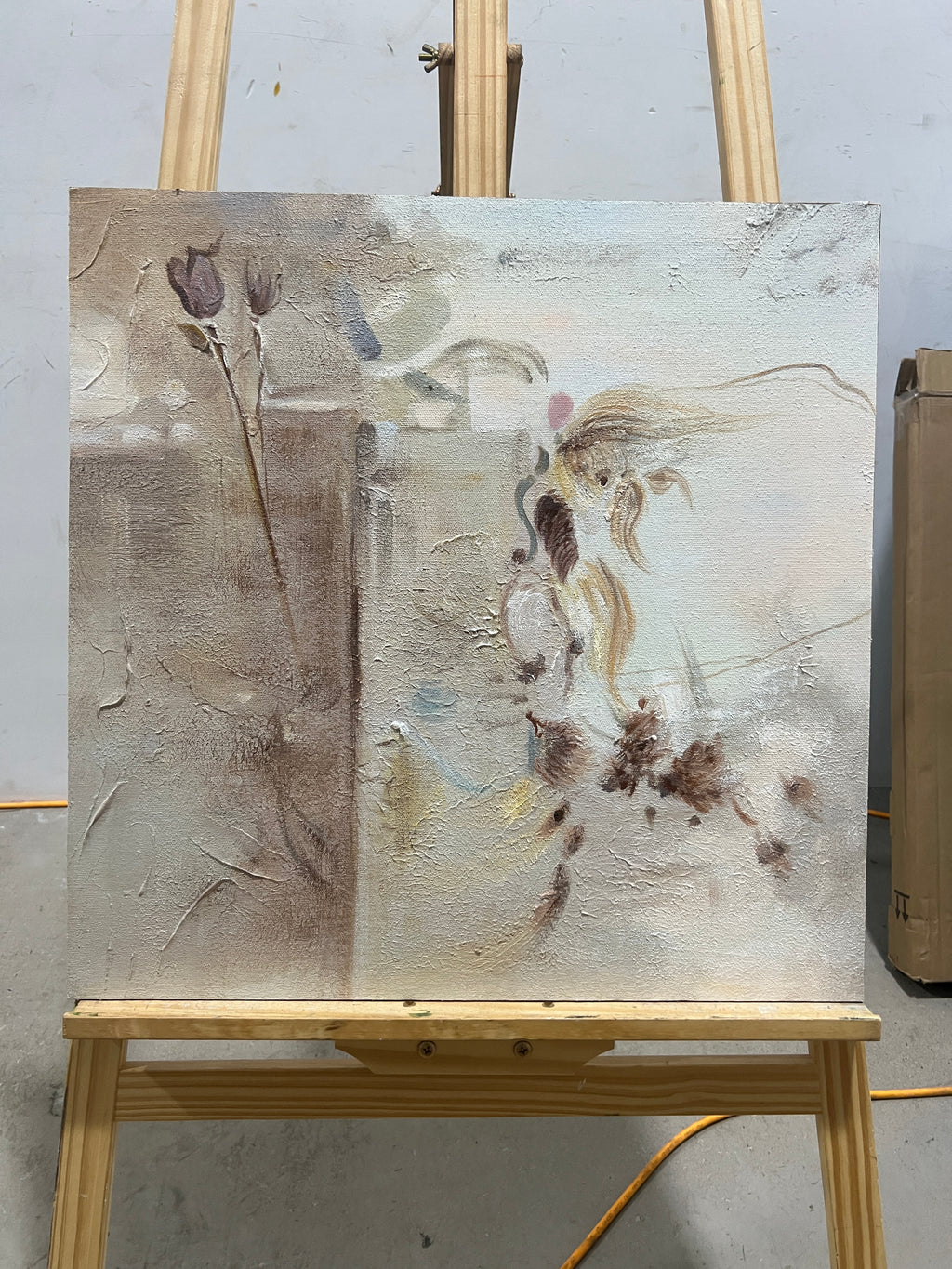 Faded Blooms in Cream