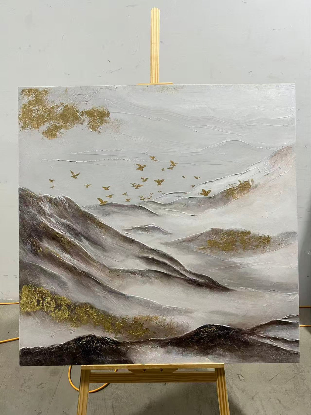 Birds over Gilded Mountains