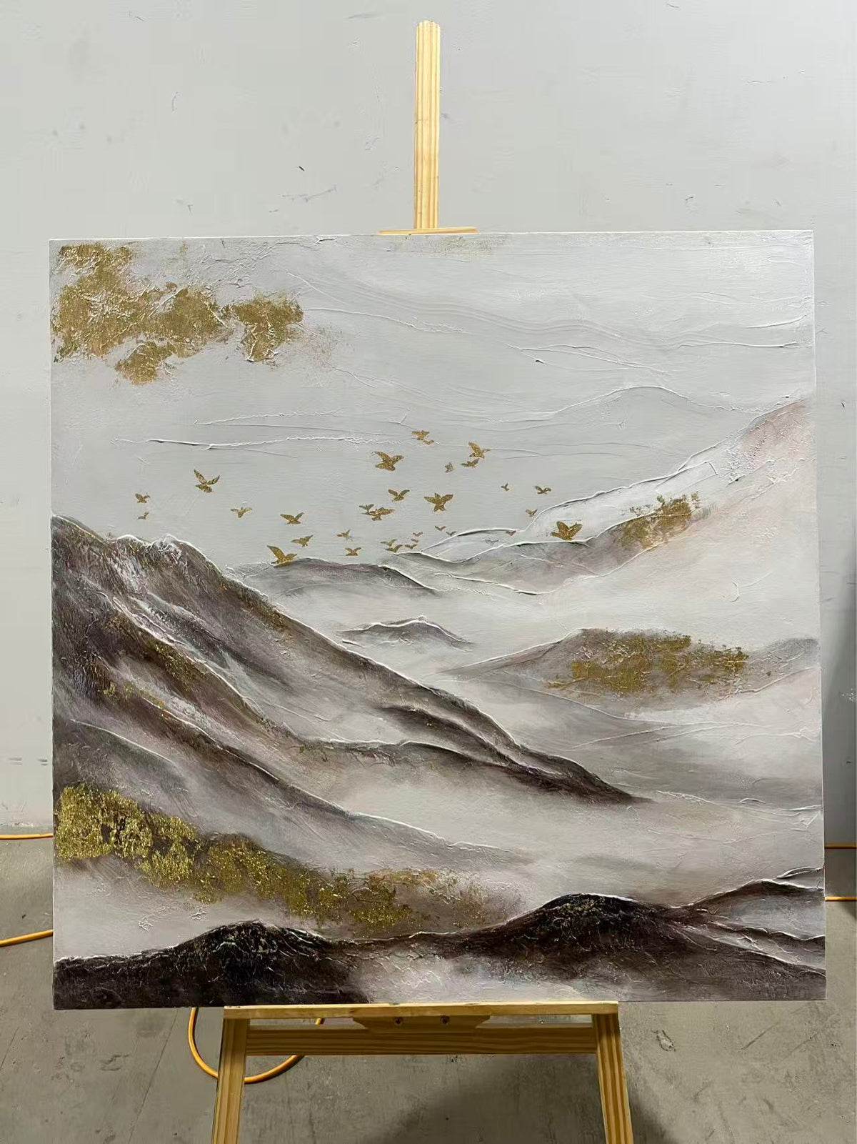 Birds over Gilded Mountains
