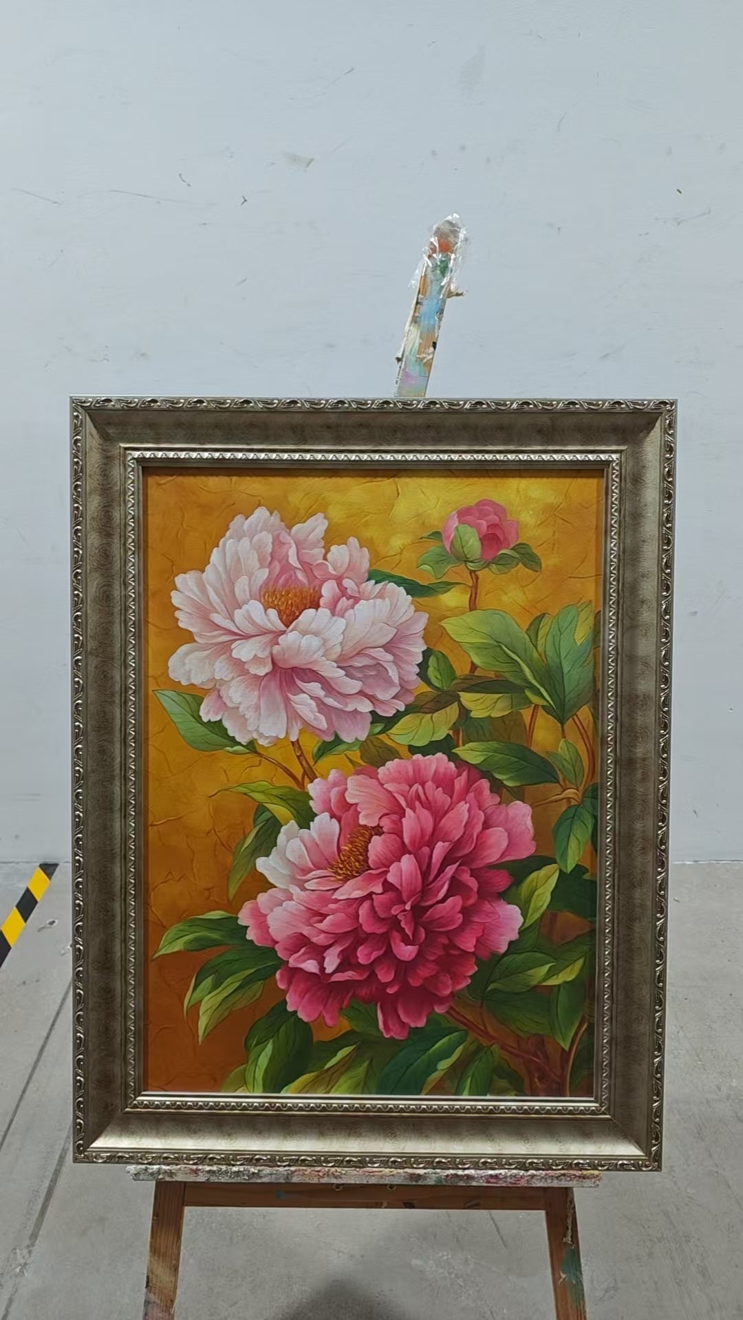 Peonies on Gold