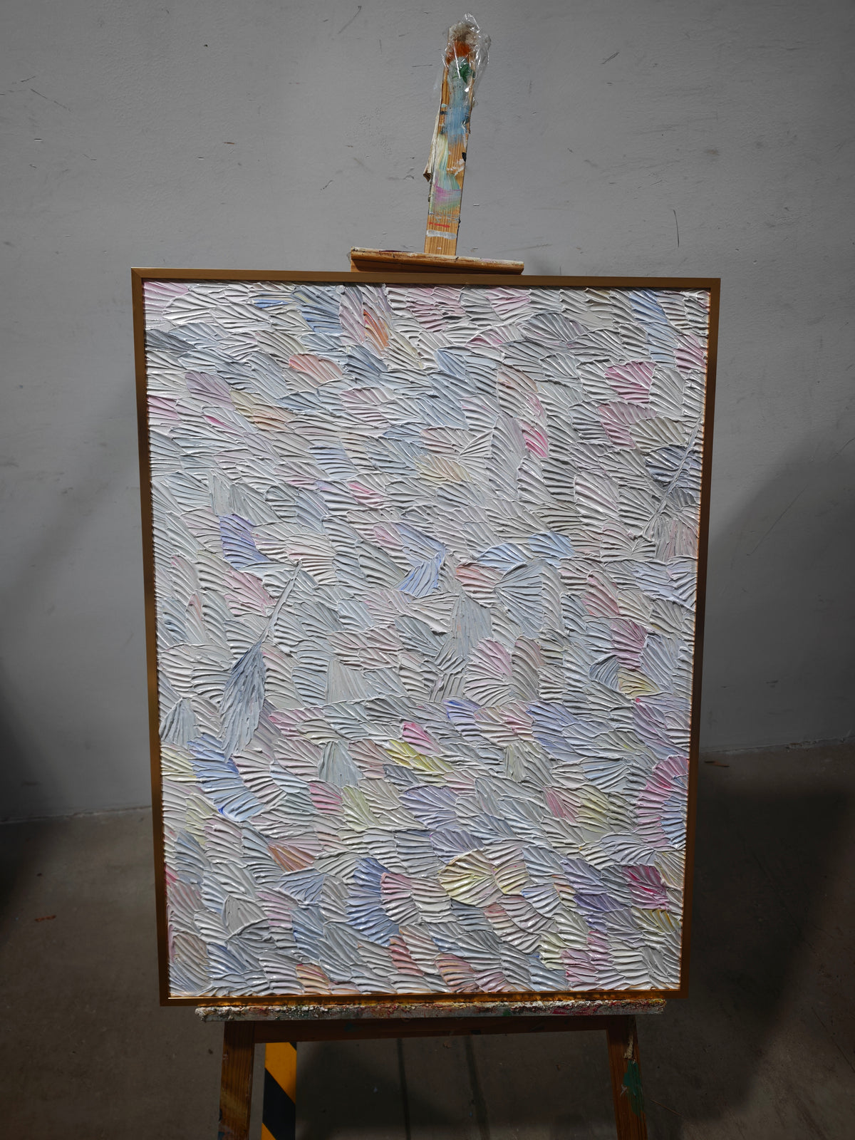 Pastel Feather Strokes