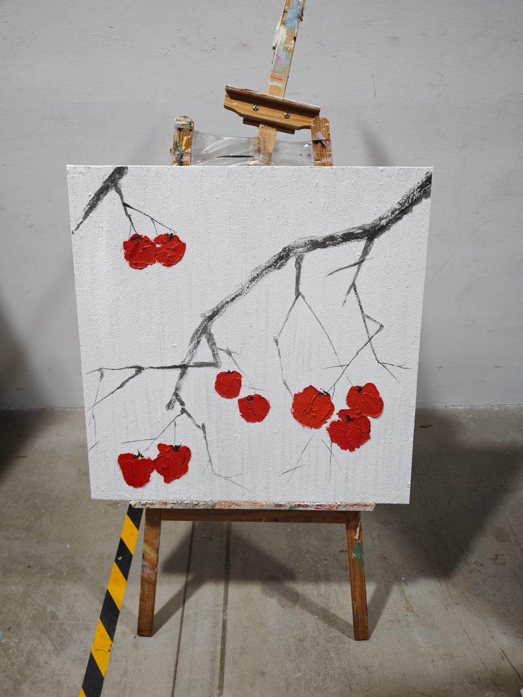 Red Berries on Bare Branches