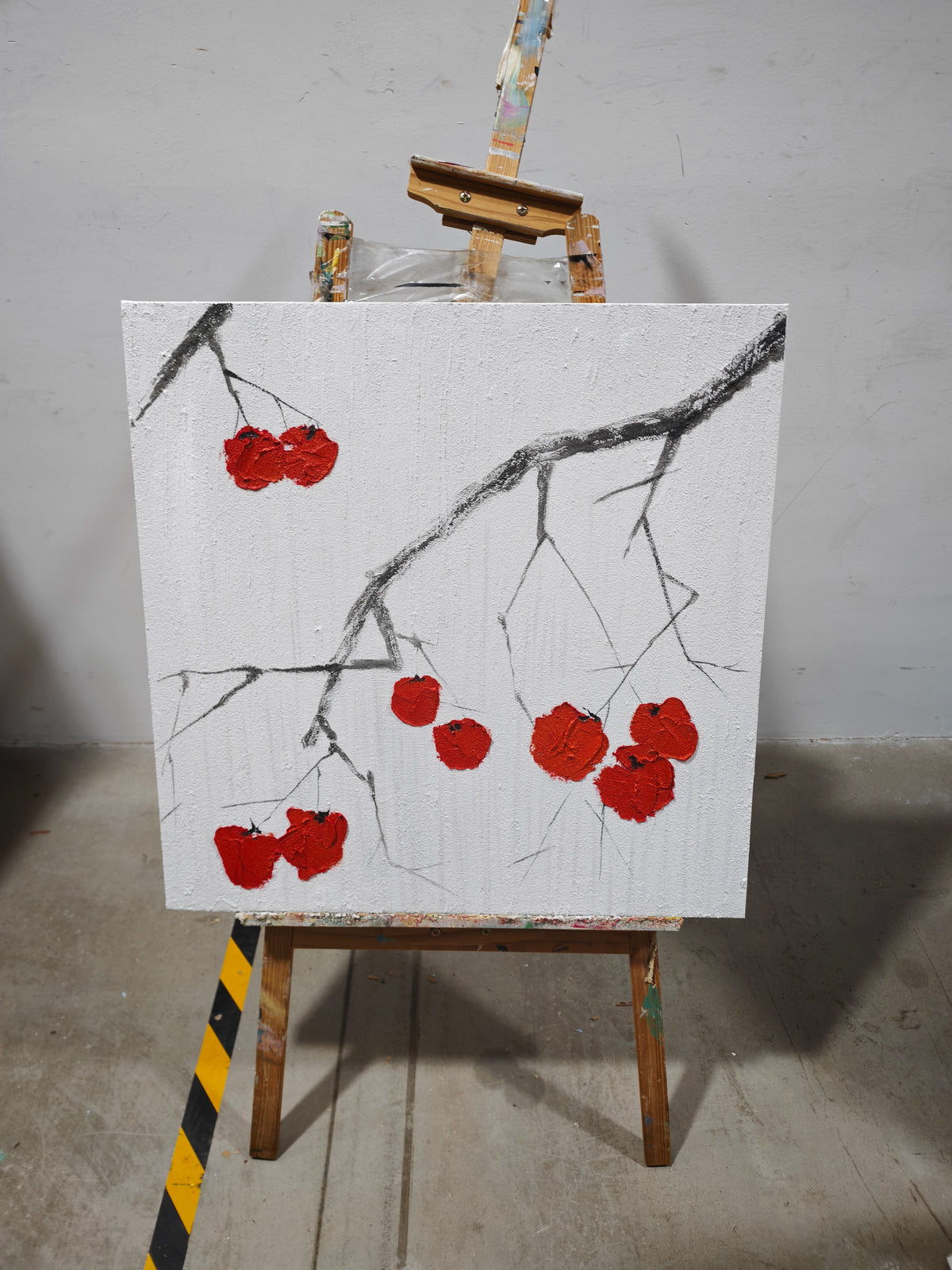 Red Berries on Bare Branches