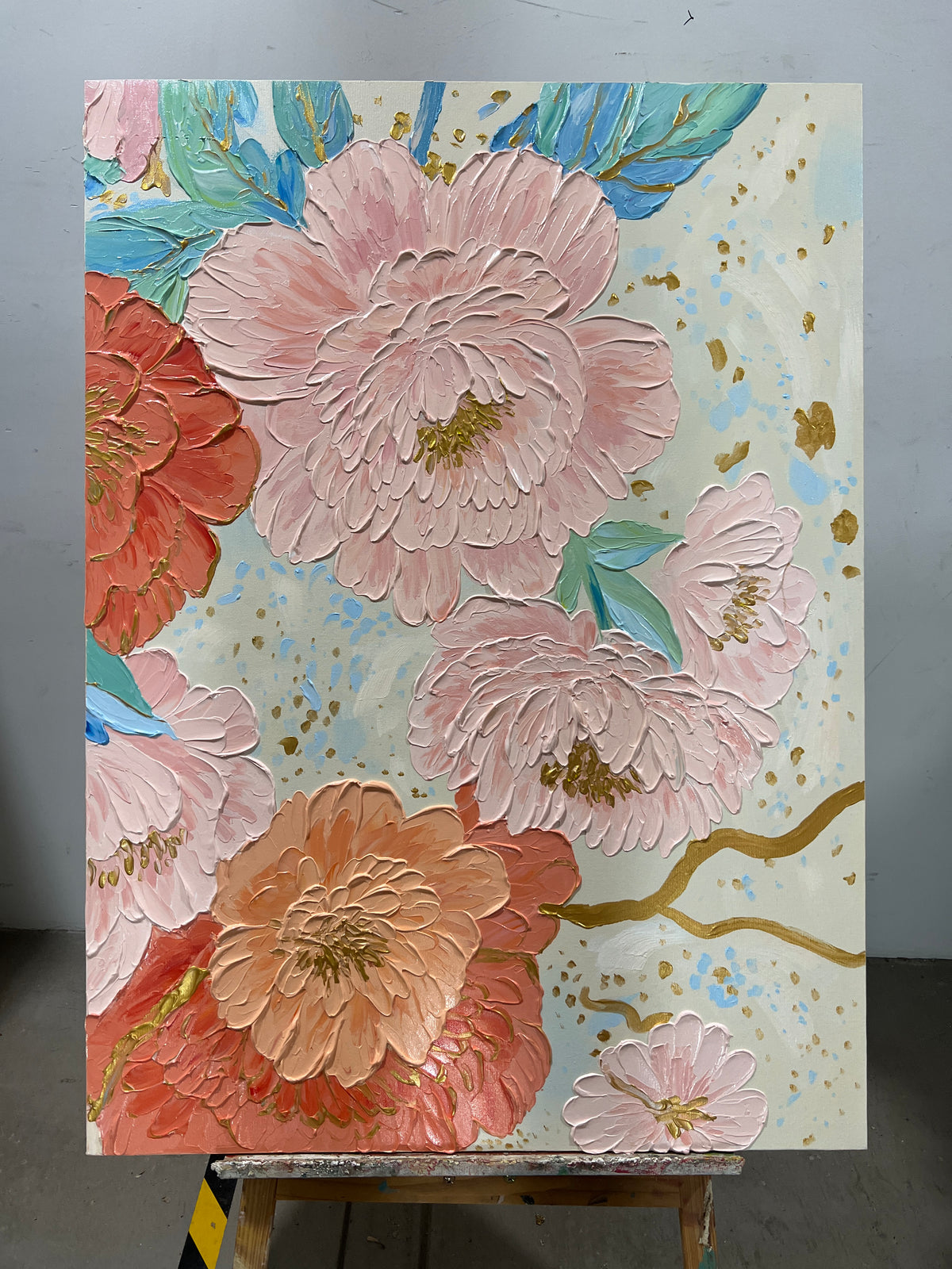 Coral and Pink Peonies
