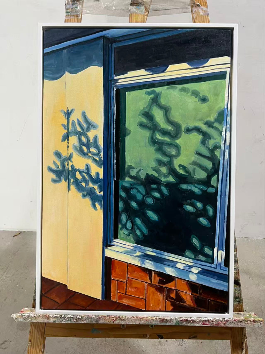 Window with Leaf Shadows