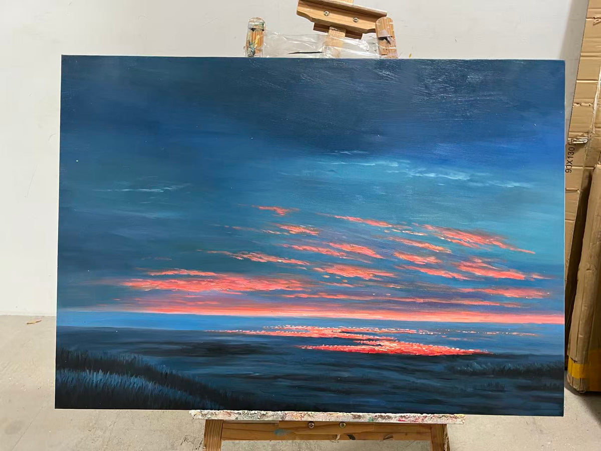 Pink Glow over the Moor