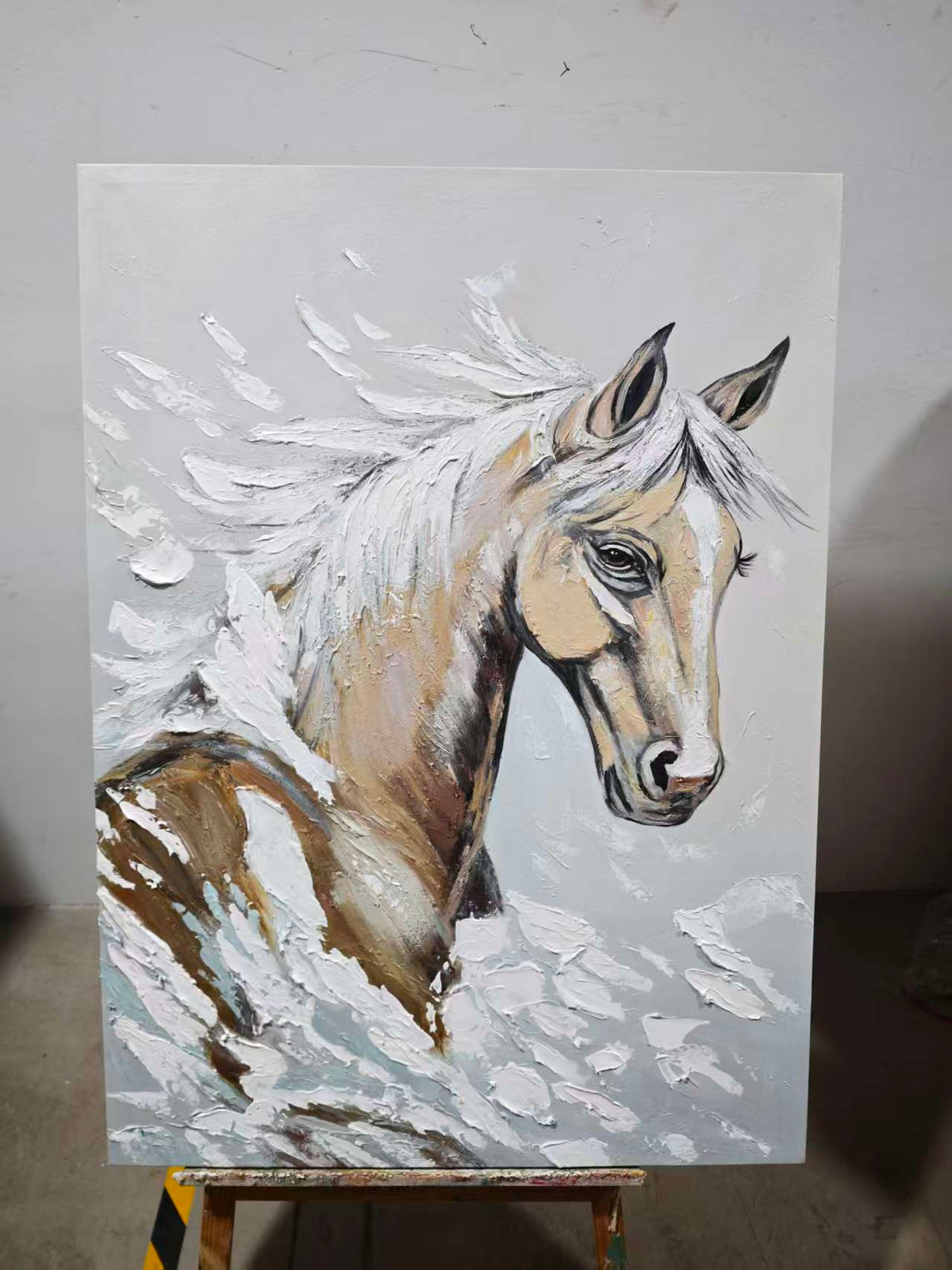White Horse in the Wind
