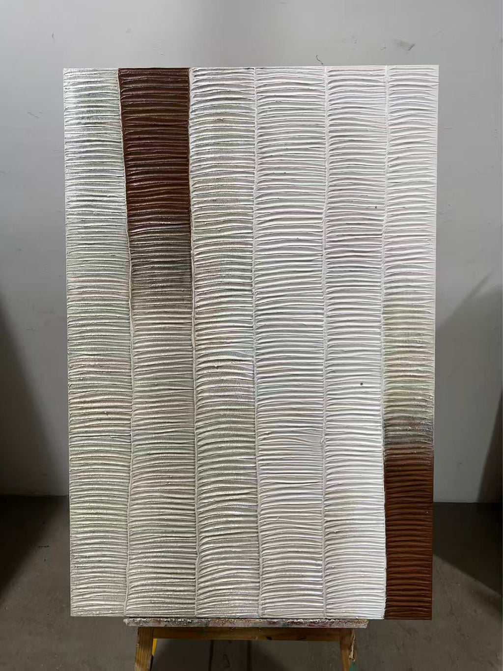 Ivory Stripes with Umber
