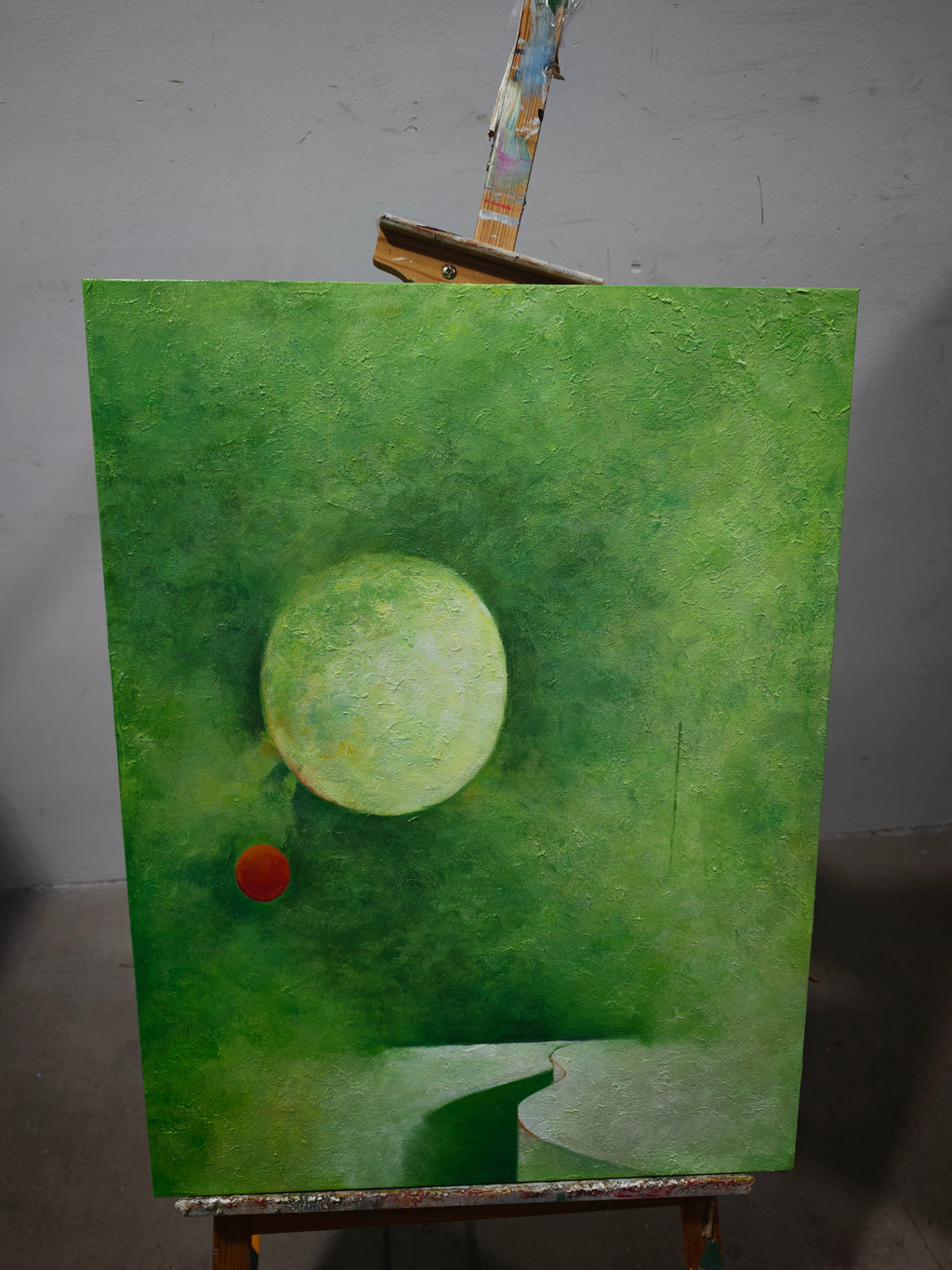 Moon over the Green Field