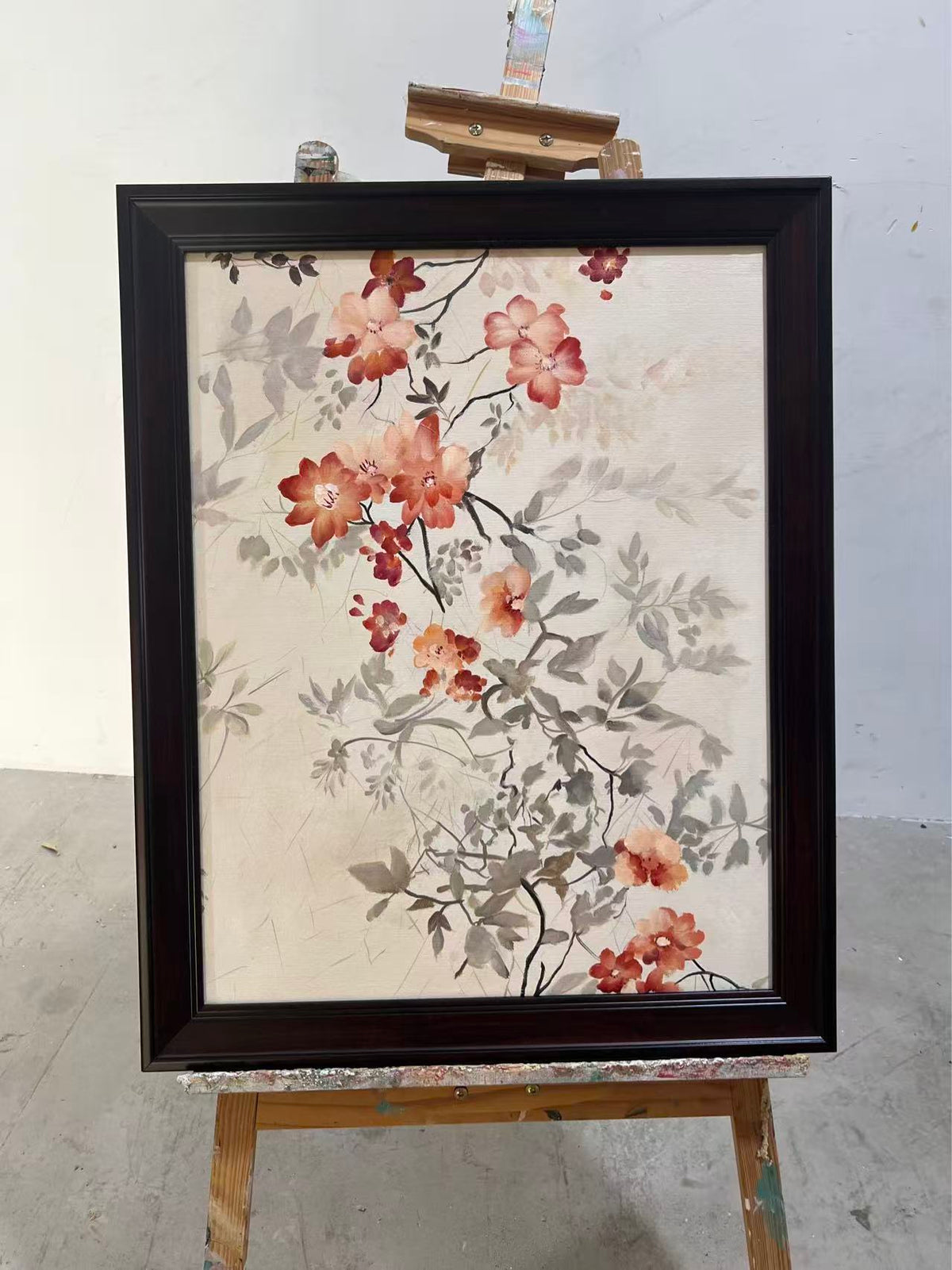 Coral Blossoms in Mist