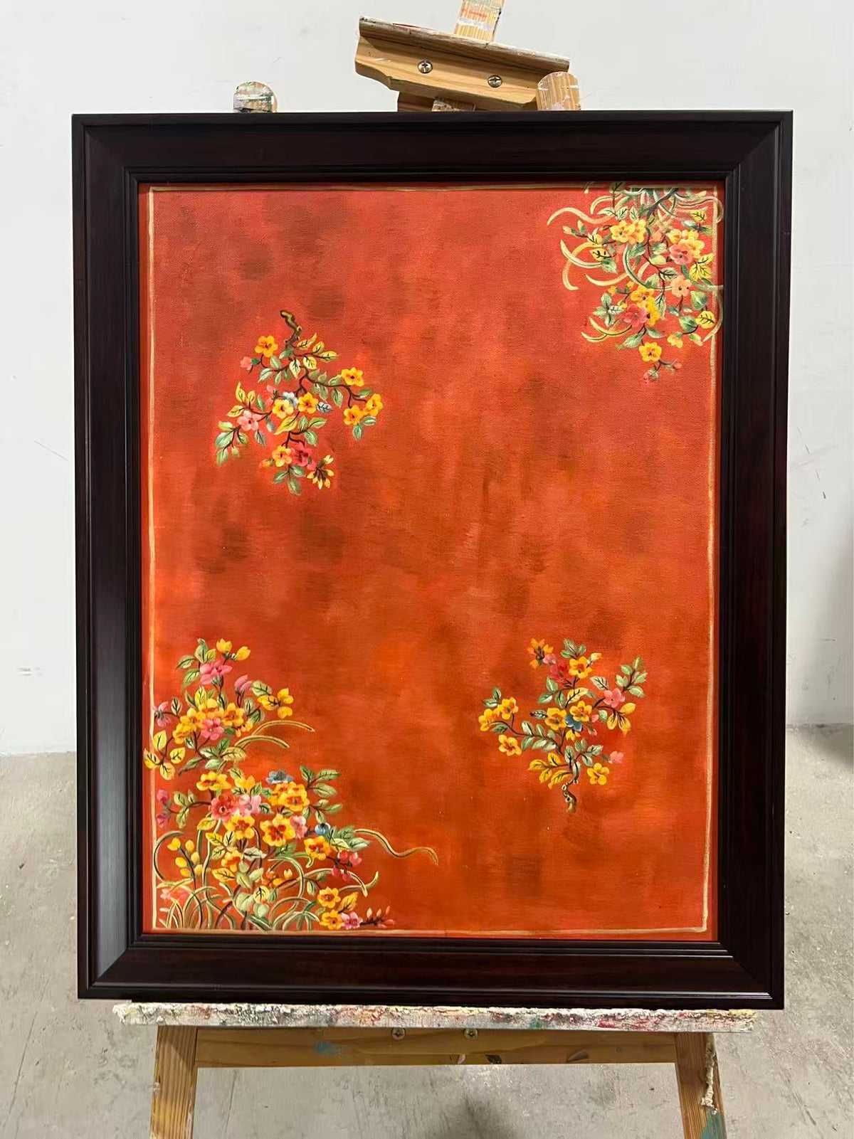 Florals on Terracotta