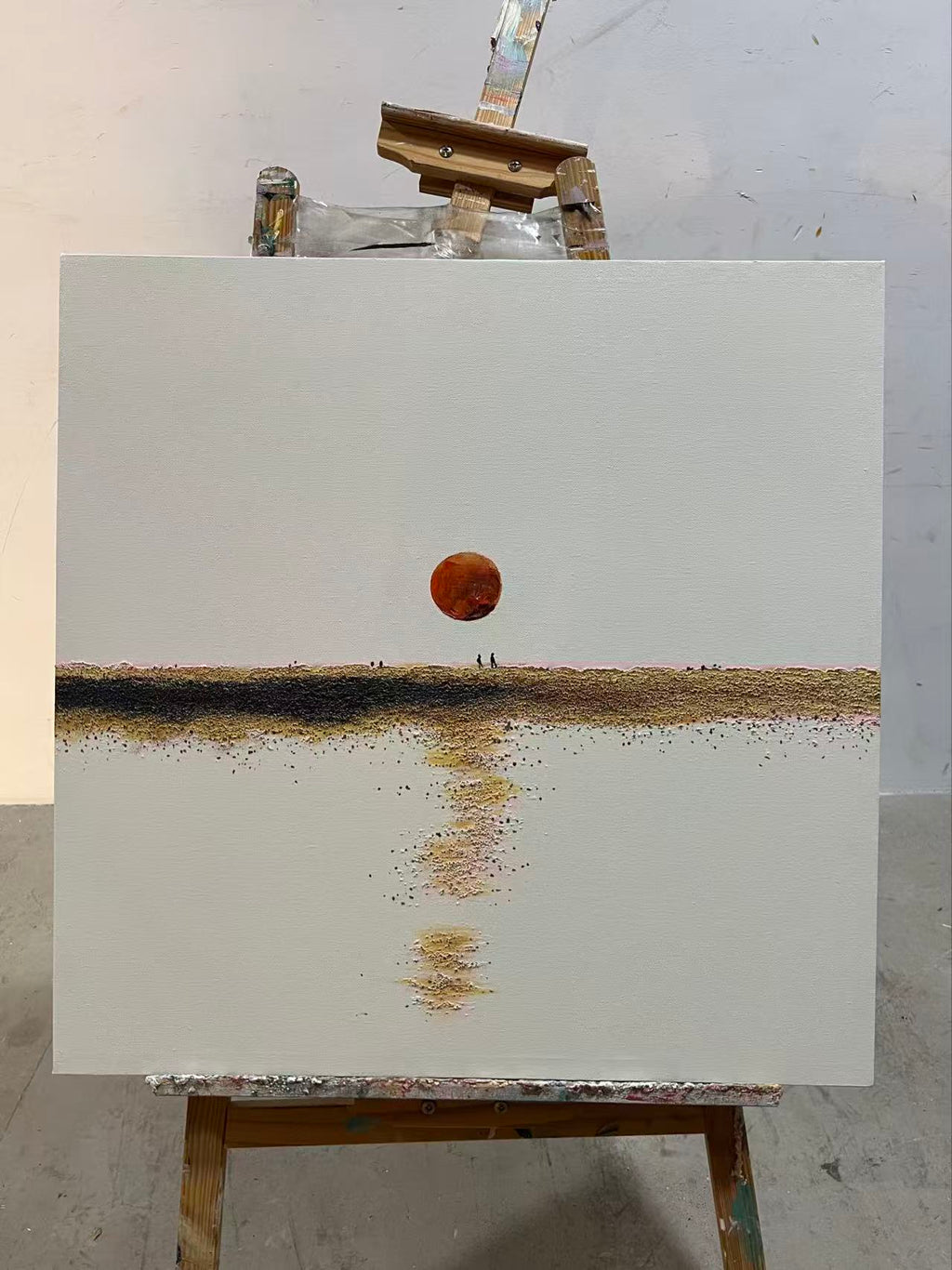 Red Moon over the Shore