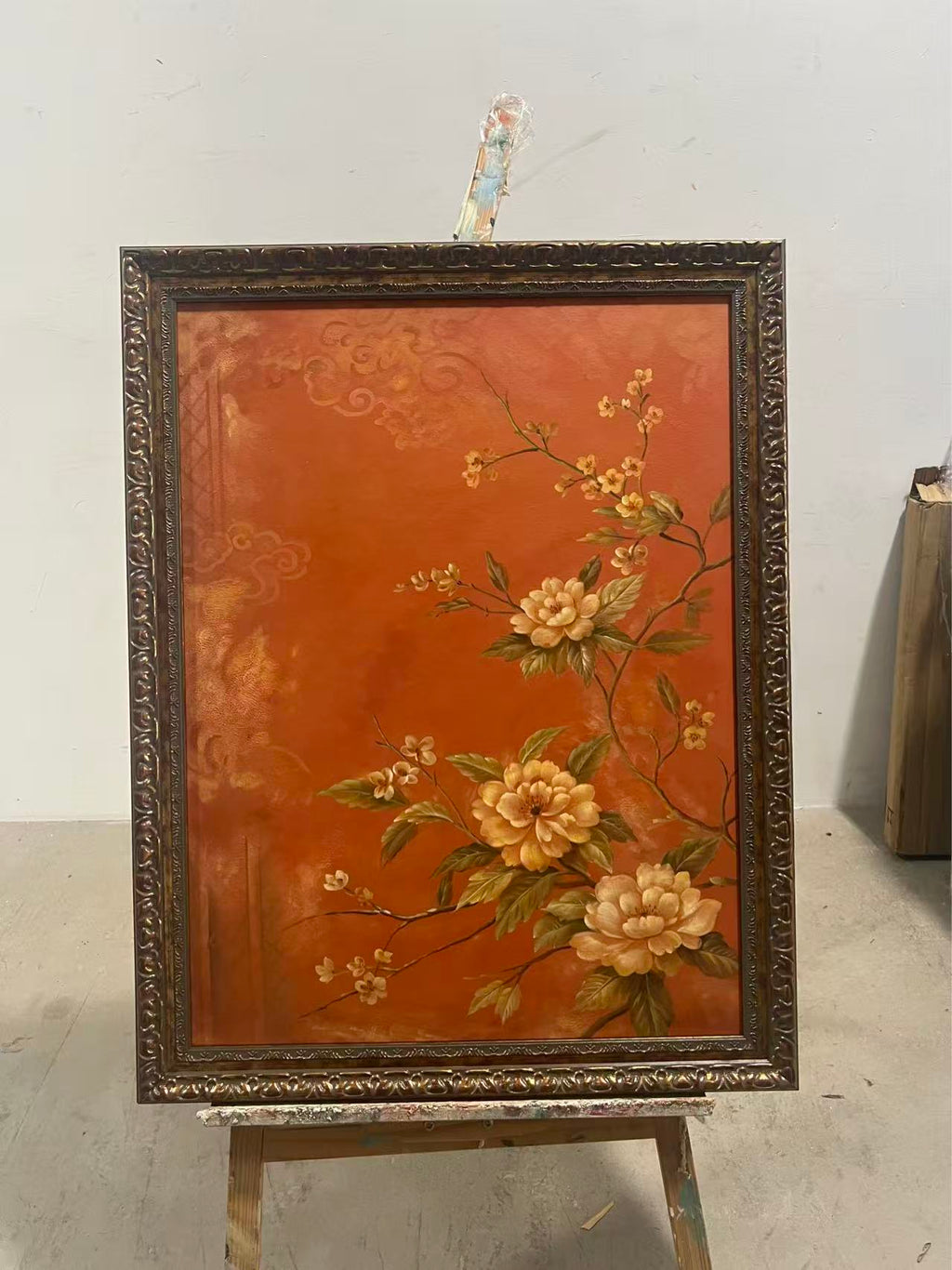 Peonies on Vermilion