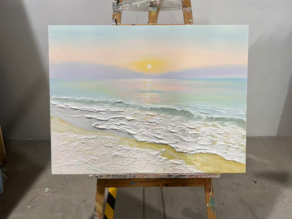 Pastel Shoreline at Dawn