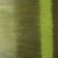 Blurred bands of olive, moss and a bright lime stripe, like a landscape seen at speed
